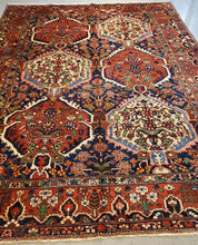 Load image into Gallery viewer, Tribal Made Bakhtiari Rug with Rich Saffrom