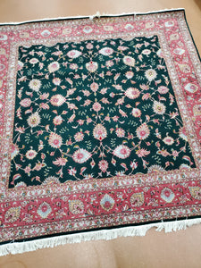 Tabriz Rug, Persian Silk and Wool Rug,