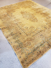 Load image into Gallery viewer, Persian Kerman Rug with lots of patina and muted colors. 1940s