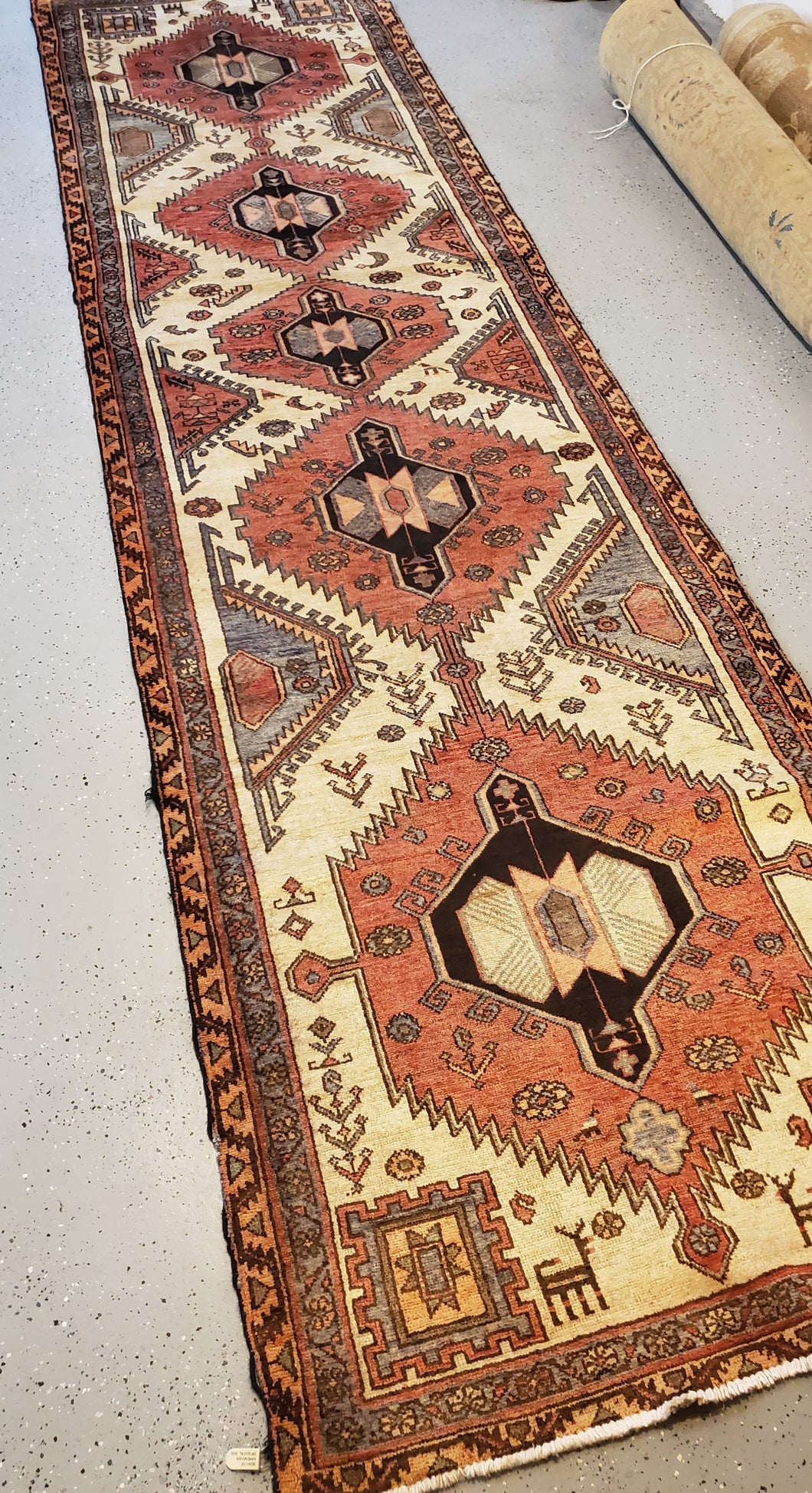 Vintage Hamadan pictorial rug collection