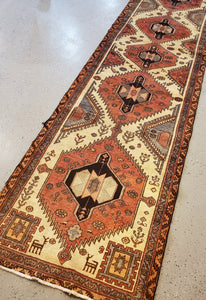 Hamadan Rug, Vintage Rug, Rug Runner, Pictorial Carpet