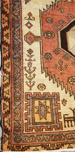Vintage Hamadan pictorial rug collection