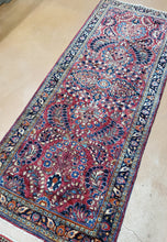Load image into Gallery viewer, Persian Sarouk Rug Runner Antique Carpet