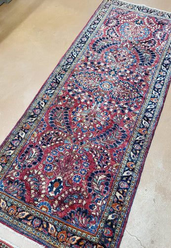 Persian Sarouk Rug Runner Antique Carpet