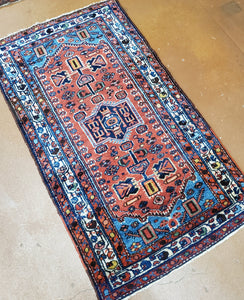 Kurdish Rug, Hamadan Rug, Area Carpet