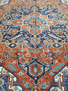Persian Heriz Carpet, Antique Rugs and Carpets Circa 1930s
