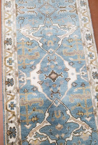 Indian Rug, Oushak Rug, Handknotted Runner Carpet