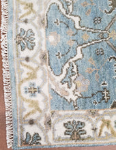 Load image into Gallery viewer, Indian Rug, Oushak Rug, Handknotted Runner Carpet
